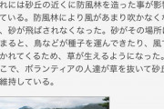 【悲報】鳥取砂丘、コロナで草むしりボランティア激減、草生えまくるwww