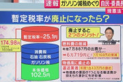 ガソリン暫定税率廃止法案　衆議院で可決←自民党ガチギレして参議院で審議せず終了へ「２万円ばらまく財源はあるがガソリン減税の財源は無い」