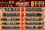 「G1 CLIMAX 30」Bブロック 棚橋弘至vsYOSHI-HASHI【10.1長岡】