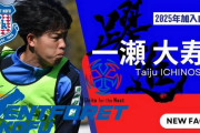 【ヴァンフォーレ甲府】山梨学院大学DF一瀬大寿の25年加入内定を発表