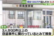 【三重】現金1060万円盗んだなどの疑いでベトナム人3人逮捕　余罪30件以上