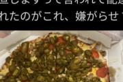 【画像】ドミノ・ピザにクレームを入れたら嫌がらせみたいなピザが届いたと話題に