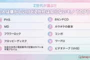 大人は懐かしいけど「Z世代は知らないモノ」ランキング　3位「フラワーロック」、2位「MD」…1位は？
