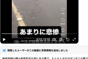 【SNS偽情報】Xデマ垢「今の能登だそうです。テレビで報道されません。海外に90兆円も支援するのに〜」被災地を利用し恣意的な動画拡散（4.4万いいね）→コミュノ「違うぞ」