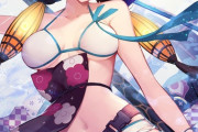【FGO】水着の北斎ちゃんイラスト！！　水着北斎ちゃん好きです！！