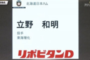 日ハム、ドラフト2位は東海理化・立野和明！