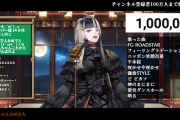 【ホロライブ】らでんちゃん、登録100万人達成！！！同時に生誕ライブと3D新衣装のお披露目も発表