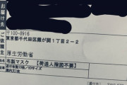 【速報】厚労省配布の布マスク(ポリエステル65%)、届き始める→パンツみたいと話題に（画像あり）