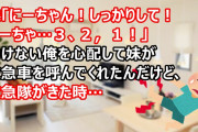 妹「にーちゃん！しっかりして！にーちゃ…３、２，１！」動けない俺を心配して妹が救急車を呼んでくれたんだけど、救急隊が到着した時に…