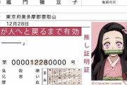 『鬼滅の刃』や『バンドリ』『ラブライブ！』などの“推し免許証”を無許可で販売した男が逮捕！ 「違法だと思っていなかった」