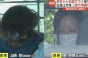 生後2カ月の赤ちゃんを逆さづり 30代両親を逮捕…「ほぼ毎日怒鳴り声」日常的に虐待か