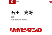 【朗報】巨人、充冴(ジュウザ)を指名