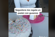 【胸糞】人気のTikTok女子がファンからケーキをプレゼントされる → 中から気持ち悪すぎる物が出てきて号泣
