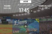 【試合実況】西武スタメン 先発:松本航（2021.10.20）