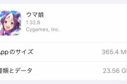 【ウマ娘】アプリ容量、どうして人によって2倍近く変わるの？