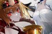 【FGO】ドラコー＆ティアマトママイラスト！　赤い目の二人がいいですね！！