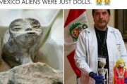 【宇宙人】ペルーで発見された「地球外生命体のミイラ」は偽物…同国政府が見解を示す