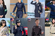 海外「これがアジア諸国の女性警察官の制服リストらしいぞ」