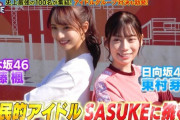 【悲報】SASUKEに出演した乃木坂と日向坂がネットニュースになるもAKBはその他扱い