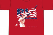 広島マクブルーム『来日初ホームラン記念Tシャツ』発売！BIG×星条旗のアメリカンなデザイン