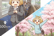 年収600万(電車乗換有り通勤90分) vs 年収450万(通勤徒歩5分)