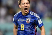【日本代表】「ど真ん中やん」「メッシより目立ってる」堂安律がセンターに抜擢されたW杯公式画像に日本人大興奮も、実は勘違い「よく見たら…」