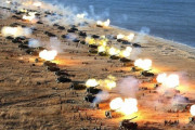 北朝鮮が日本海と黄海に向け約130発余を砲撃、米韓合同訓練に対抗か…韓国軍合同参謀本部！