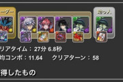 【パズドラ】おい！76メルエムでクリアでたぞwこれもうダイハンターパだろwwwww【越鳥チャレンジ】