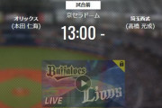 【試合実況】西武スタメン 先発:高橋光成（2021.9.20）