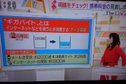 テレビ「ギガバイトとは消耗するエネルギーのこと」←気かよw
