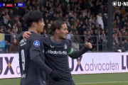 ◆オランダ◆上田綺世、今季14試合目で14点目！　当初はOG判定も公式記録変更、フェイエ連敗ストップに貢献