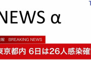 【速報】東京コロナ＋26…二桁が続いてるけど大丈夫なん…？