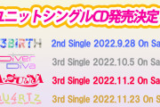【朗報】虹ヶ咲学園スクールアイドル同好会ユニットシングル発売決定！ユニットライブの最速先行抽選申込券を封入！！【ラブライブ！】