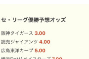 中日ドラゴンズ、海外ブックメーカーで6番人気になる