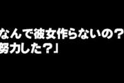 リア充「なんで彼女作らんの？」　ワイ「作らないやなくて出来ないんやぞ」　リア充「努力した？」