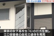 「ネトゲ友達の家に行く」 行方不明になった東京の16歳女子高生、愛知県の男の家で遺体で見つかる