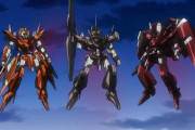 【朗報】ガンダム00のガンダムスローネさん、後期OPで3機が並んだカットの強敵感が半端ない（画像あり）