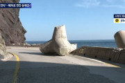 韓国人「台風で韓国東海岸が廃墟に‥50トンのテトラポットまで道路に飛ばされる程の猛烈な風と波に襲われる」　韓国の反応