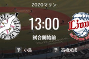【試合実況】西武スタメン 先発:高橋光成（2023.3.17）