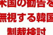 米国「同盟国の韓国であっても制裁検討」　終わったな…