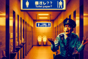 警官「漏れそうだけど紙がないよ。女子トイレにないか？」刑事「トイレは別階にもあるはず。妙だな…」→逮捕