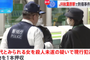 秋葉原女ジョーカー、殺人未遂容疑で現行犯逮捕　 3人が重傷