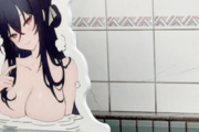 【悲報】『アズールレーン』の“ほぼ裸”女性キャラのパネルが銭湯の湯船に配置されて物議