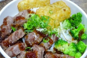 【画像】Uber Eatsでステーキ丼(1100円)頼んだよｗｗ