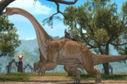 【FF14】めちゃくちゃデカイ恐竜に乗れる！パッチ7.1でFF6で有名な「ブラキオレイドス」のマウントが実装されていることが判明！