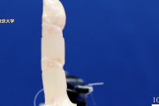 「生きた皮膚」で覆われた指型ロボットが爆誕！ 見た目がヤバイと海外騒然ｗｗｗｗｗ