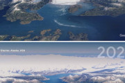 Google「衛星写真から見た地球の悲しい変化を見せていく」