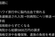 【悲報】ハワイ旅行中に倒れて亡くなったおじさんの遺族、治療費5800万円を要求される