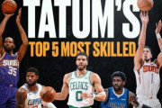 【NBA】テイタムが選んだ「最も卓越したスキルを持つ選手トップ5」