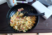 男の休日朝チャーハン